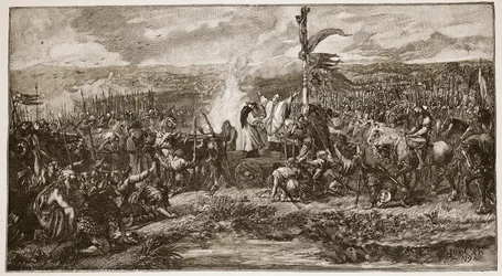 The Battle of the Standard, illustration från 